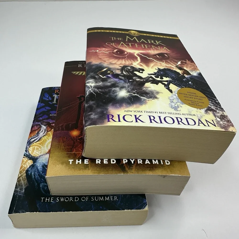 Magnus Chase, The Kane‎ Chronicles and The Mark of Athena by Rick Riordan Books